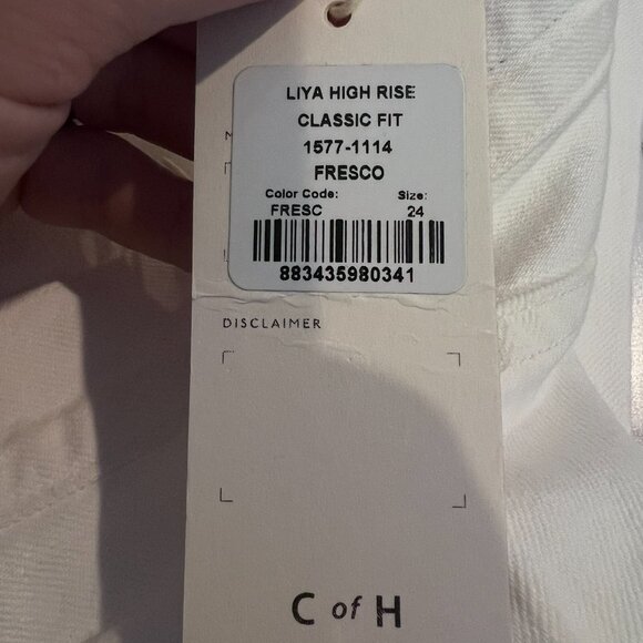 Citizens of Humanity - Liya High Rise Classic Fit 24W 27L - Fresco - (Inv 48) - Picture 6 of 6